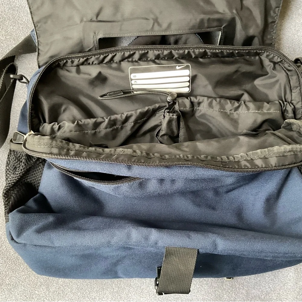 NIKE USA Laptop Messenger Bag Blue and Gray